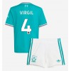 Liverpool Virgil van Dijk #4 Tredjedraktsett Barn 2025-26 Kortermet (+ korte bukser)